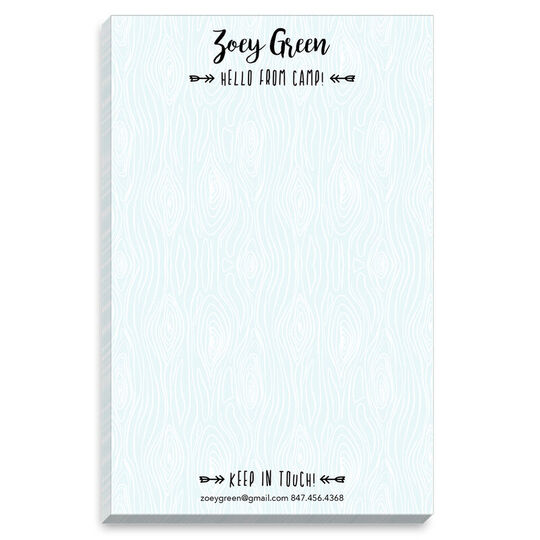 Woodgrain Style Camp Notepads